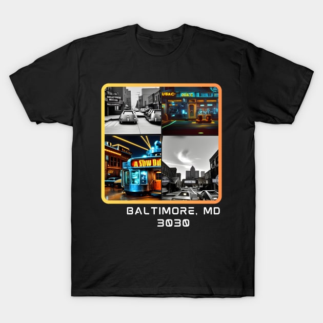 BALTIMORE, MD 3037 DESIGN T-Shirt by The C.O.B. Store